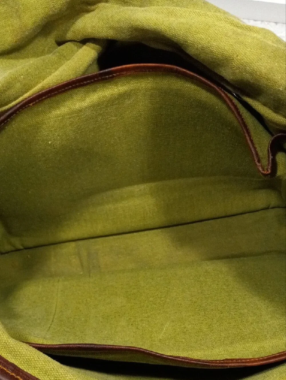 Vintage Brown Leather Messenger Bag
